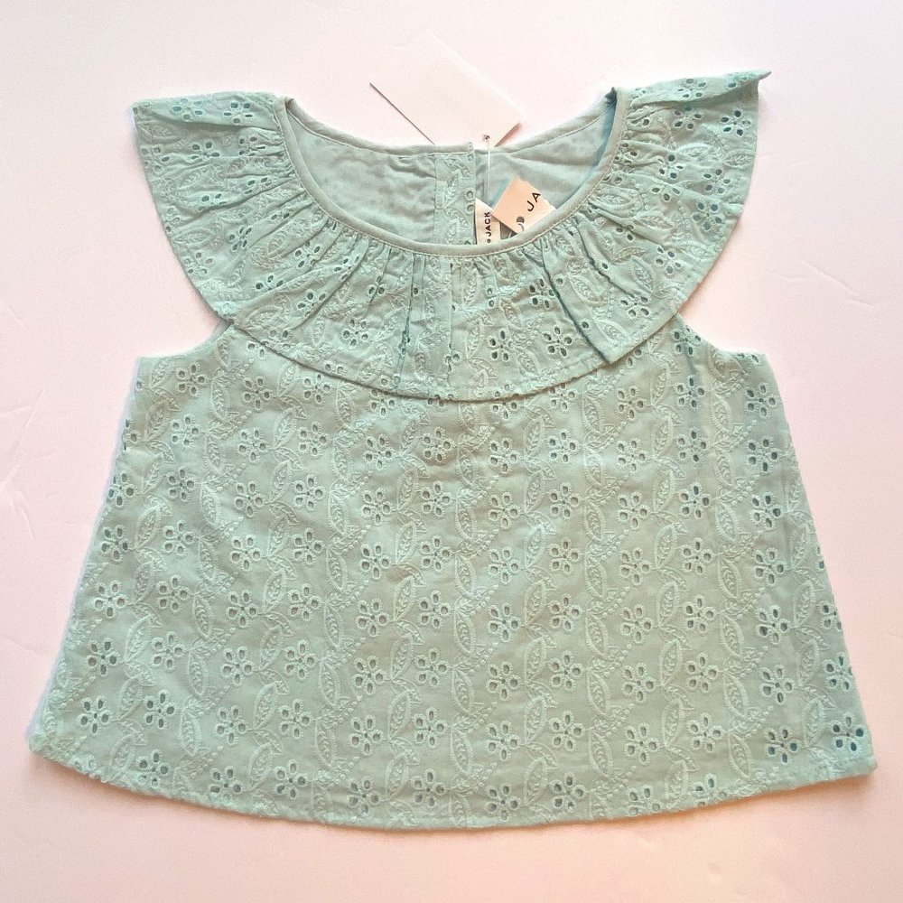 NWT Janie and Jack HTF Pretty Aqua Swing Top 5Y